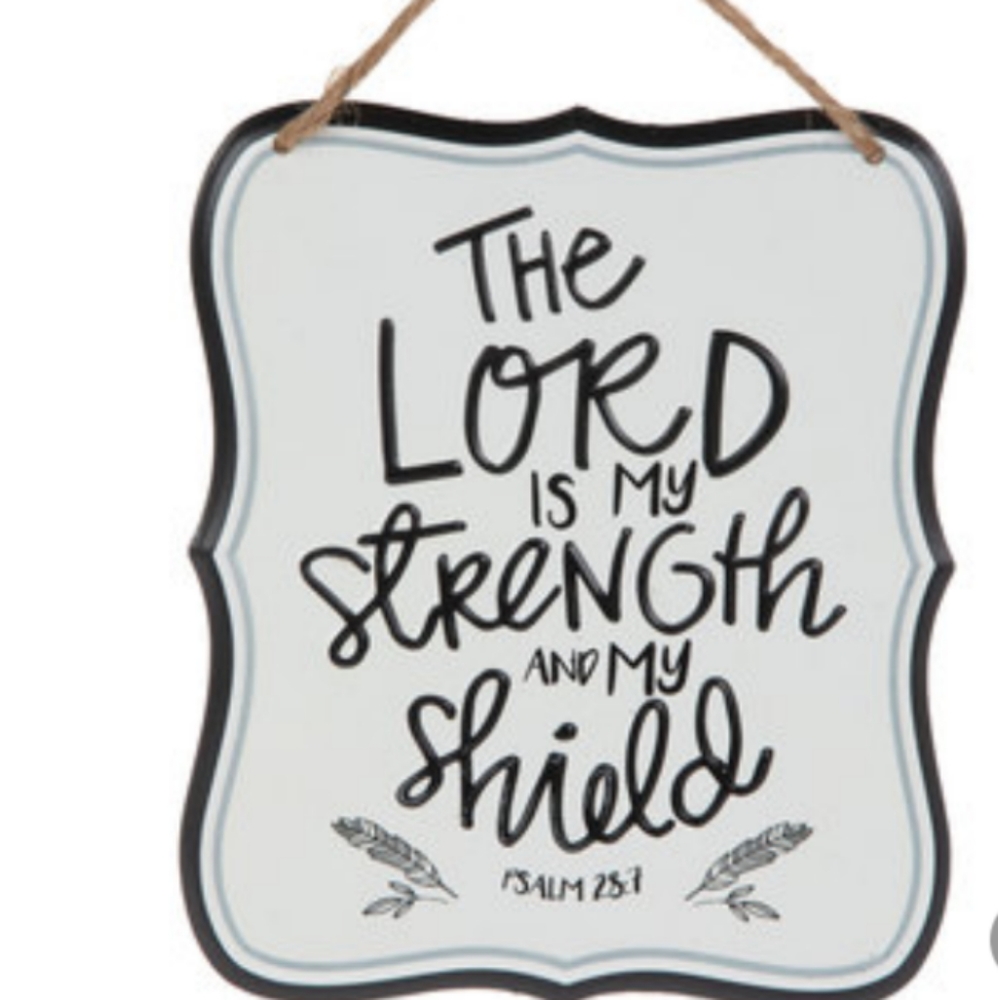 Psalm 28:7 Metal Wall Decor - Picture 4 of 6